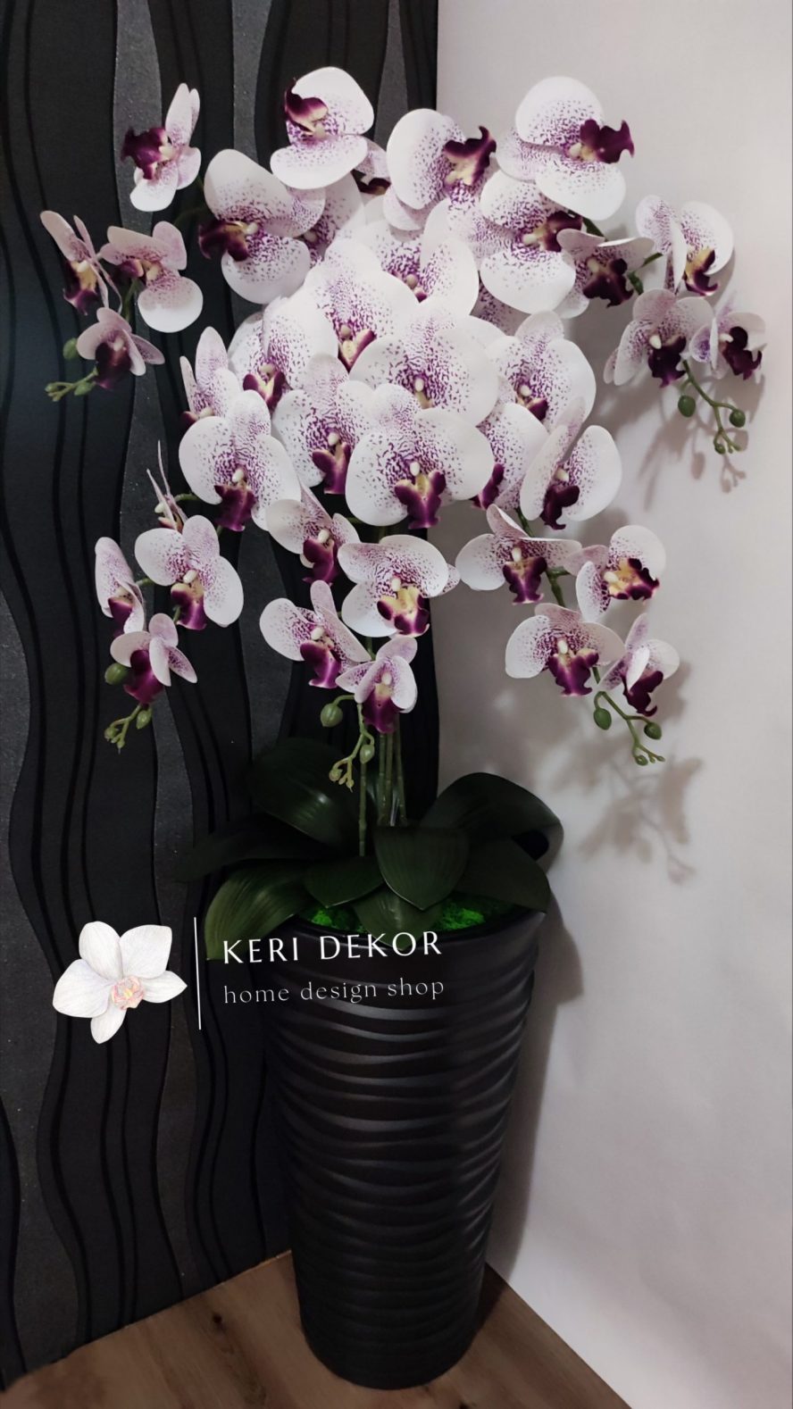 Gondozásmentes orchidea real touch real touch orchidea művirág műorchidea handmade flowers dekor homedekor homedecor lakberendezés otthondekor dekoráció ajándék buxus asztaldísz kopogtató ajtódísz ünnep karácsony húsvét anyáknapja születésnap névnap Keridekor