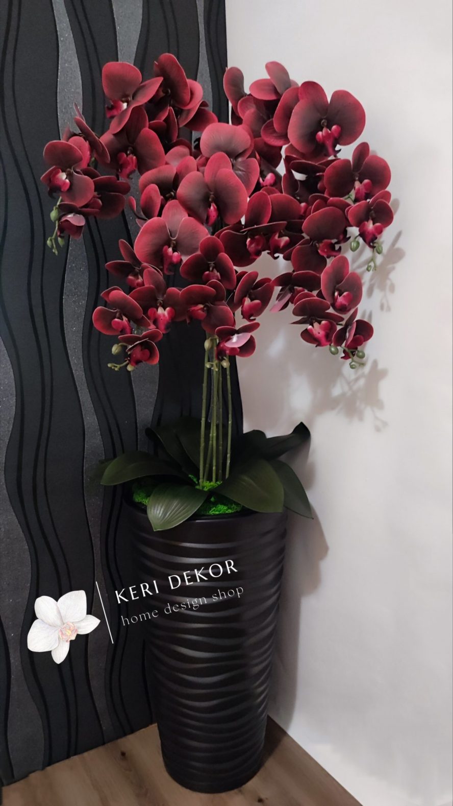 Gondozásmentes orchidea real touch real touch orchidea művirág műorchidea handmade flowers dekor homedekor homedecor lakberendezés otthondekor dekoráció ajándék buxus asztaldísz kopogtató ajtódísz ünnep karácsony húsvét anyáknapja születésnap névnap Keridekor