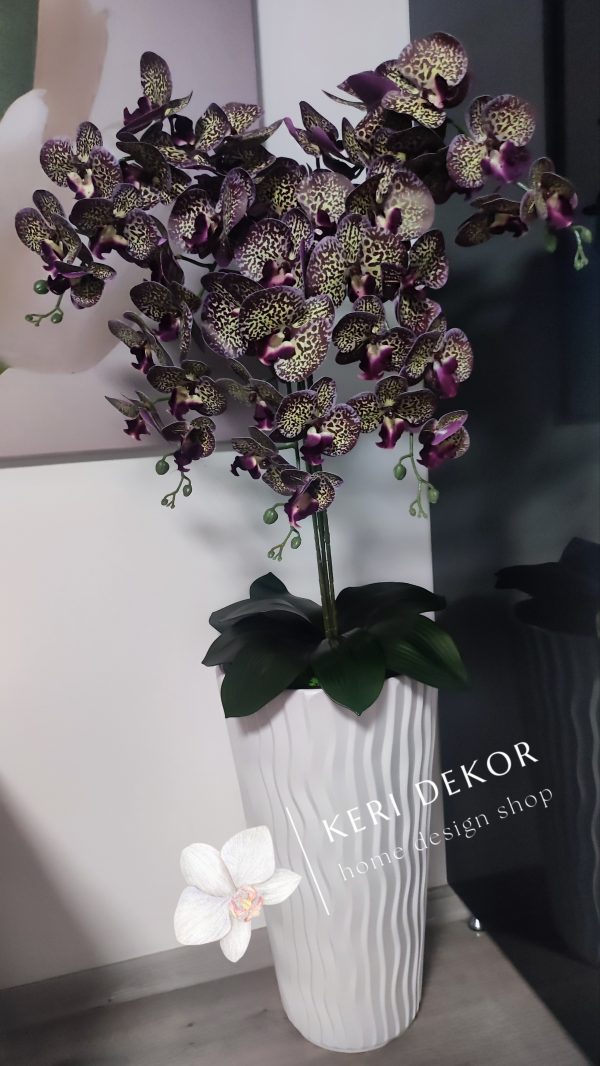 Gondozásmentes orchidea real touch real touch orchidea művirág műorchidea handmade flowers dekor homedekor homedecor lakberendezés otthondekor dekoráció ajándék buxus asztaldísz kopogtató ajtódísz ünnep karácsony húsvét anyáknapja születésnap névnap Keridekor