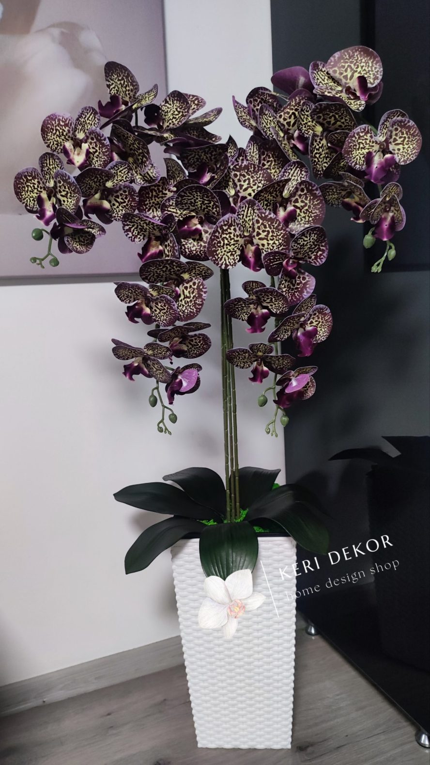 Gondozásmentes orchidea real touch real touch orchidea művirág műorchidea handmade flowers dekor homedekor homedecor lakberendezés otthondekor dekoráció ajándék buxus asztaldísz kopogtató ajtódísz ünnep karácsony húsvét anyáknapja születésnap névnap Keridekor