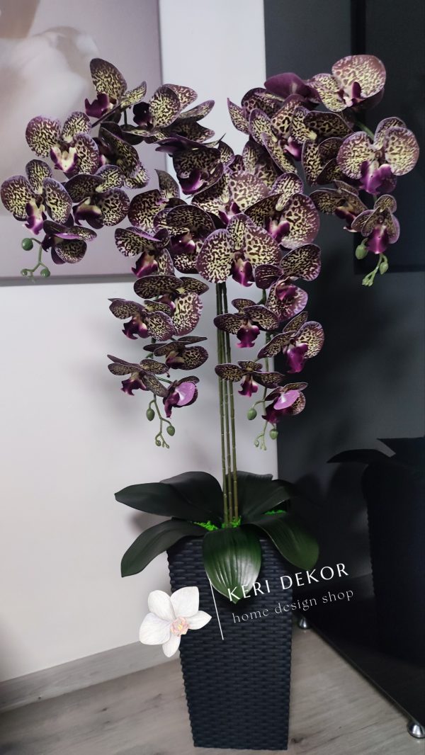 Gondozásmentes orchidea real touch real touch orchidea művirág műorchidea handmade flowers dekor homedekor homedecor lakberendezés otthondekor dekoráció ajándék buxus asztaldísz kopogtató ajtódísz ünnep karácsony húsvét anyáknapja születésnap névnap Keridekor