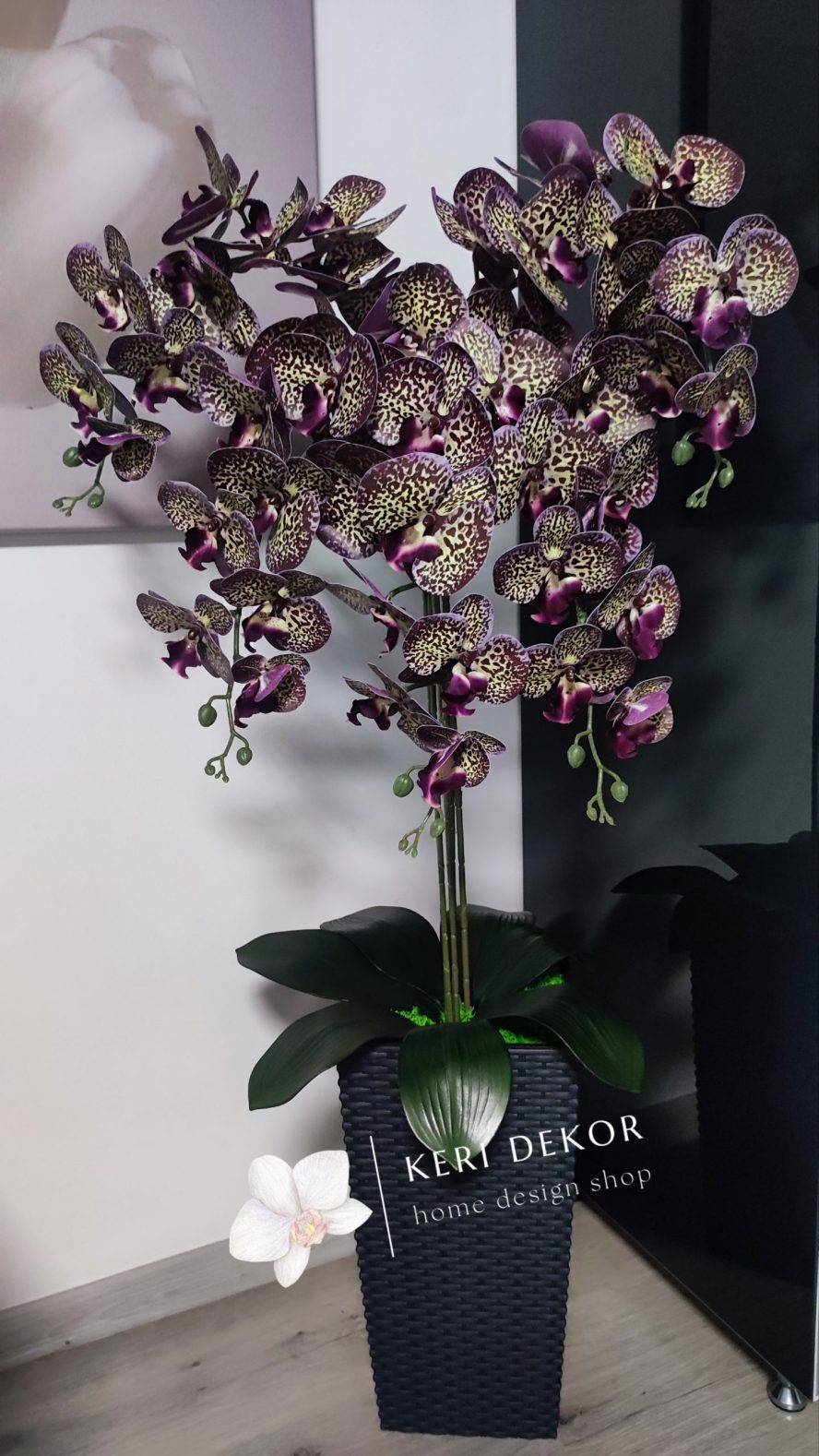 Gondozásmentes orchidea real touch real touch orchidea művirág műorchidea handmade flowers dekor homedekor homedecor lakberendezés otthondekor dekoráció ajándék buxus asztaldísz kopogtató ajtódísz ünnep karácsony húsvét anyáknapja születésnap névnap Keridekor