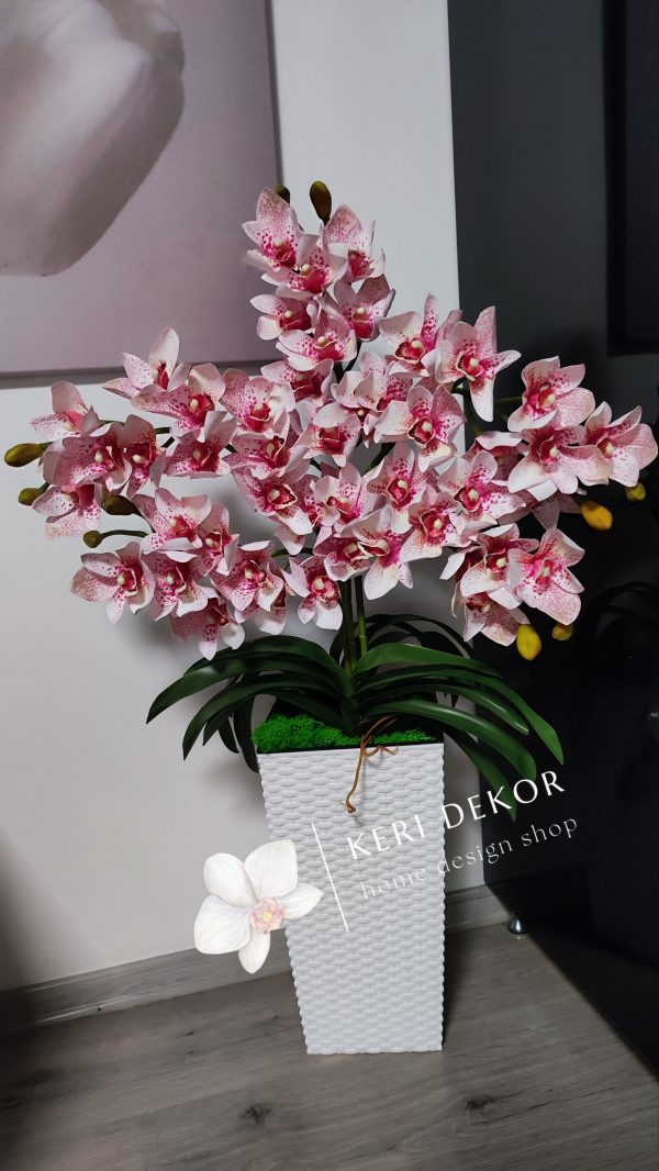 Gondozásmentes orchidea real touch real touch orchidea művirág műorchidea handmade flowers dekor homedekor homedecor lakberendezés otthondekor dekoráció ajándék buxus asztaldísz kopogtató ajtódísz ünnep karácsony húsvét anyáknapja születésnap névnap Keridekor