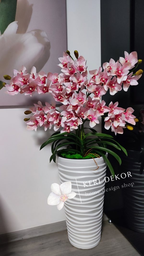 Gondozásmentes orchidea real touch real touch orchidea művirág műorchidea handmade flowers dekor homedekor homedecor lakberendezés otthondekor dekoráció ajándék buxus asztaldísz kopogtató ajtódísz ünnep karácsony húsvét anyáknapja születésnap névnap Keridekor