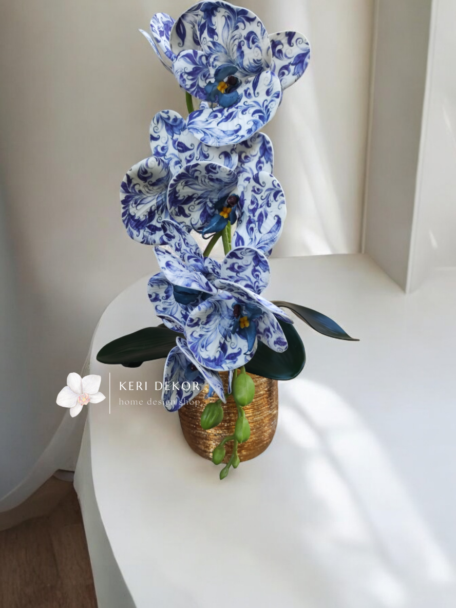 Gondozásmentes orchidea real touch real touch orchidea művirág műorchidea handmade flowers dekor homedekor homedecor lakberendezés otthondekor dekoráció ajándék buxus asztaldísz kopogtató ajtódísz ünnep karácsony húsvét anyáknapja születésnap névnap Keridekor