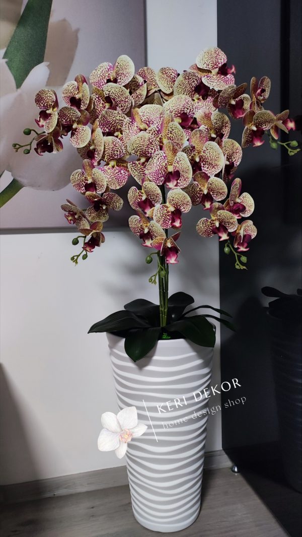 Gondozásmentes orchidea real touch real touch orchidea művirág műorchidea handmade flowers dekor homedekor homedecor lakberendezés otthondekor dekoráció ajándék buxus asztaldísz kopogtató ajtódísz ünnep karácsony húsvét anyáknapja születésnap névnap Keridekor