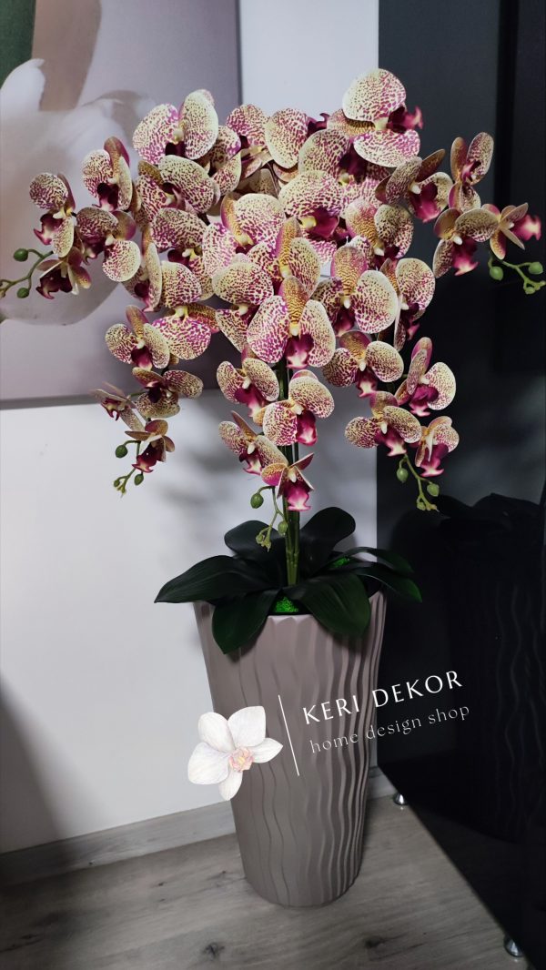 Gondozásmentes orchidea real touch real touch orchidea művirág műorchidea handmade flowers dekor homedekor homedecor lakberendezés otthondekor dekoráció ajándék buxus asztaldísz kopogtató ajtódísz ünnep karácsony húsvét anyáknapja születésnap névnap Keridekor