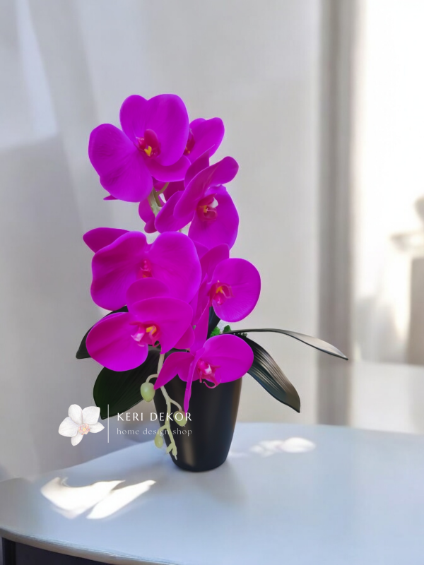 Gondozásmentes orchidea real touch real touch orchidea művirág műorchidea handmade flowers dekor homedekor homedecor lakberendezés otthondekor dekoráció ajándék buxus asztaldísz kopogtató ajtódísz ünnep karácsony húsvét anyáknapja születésnap névnap Keridekor