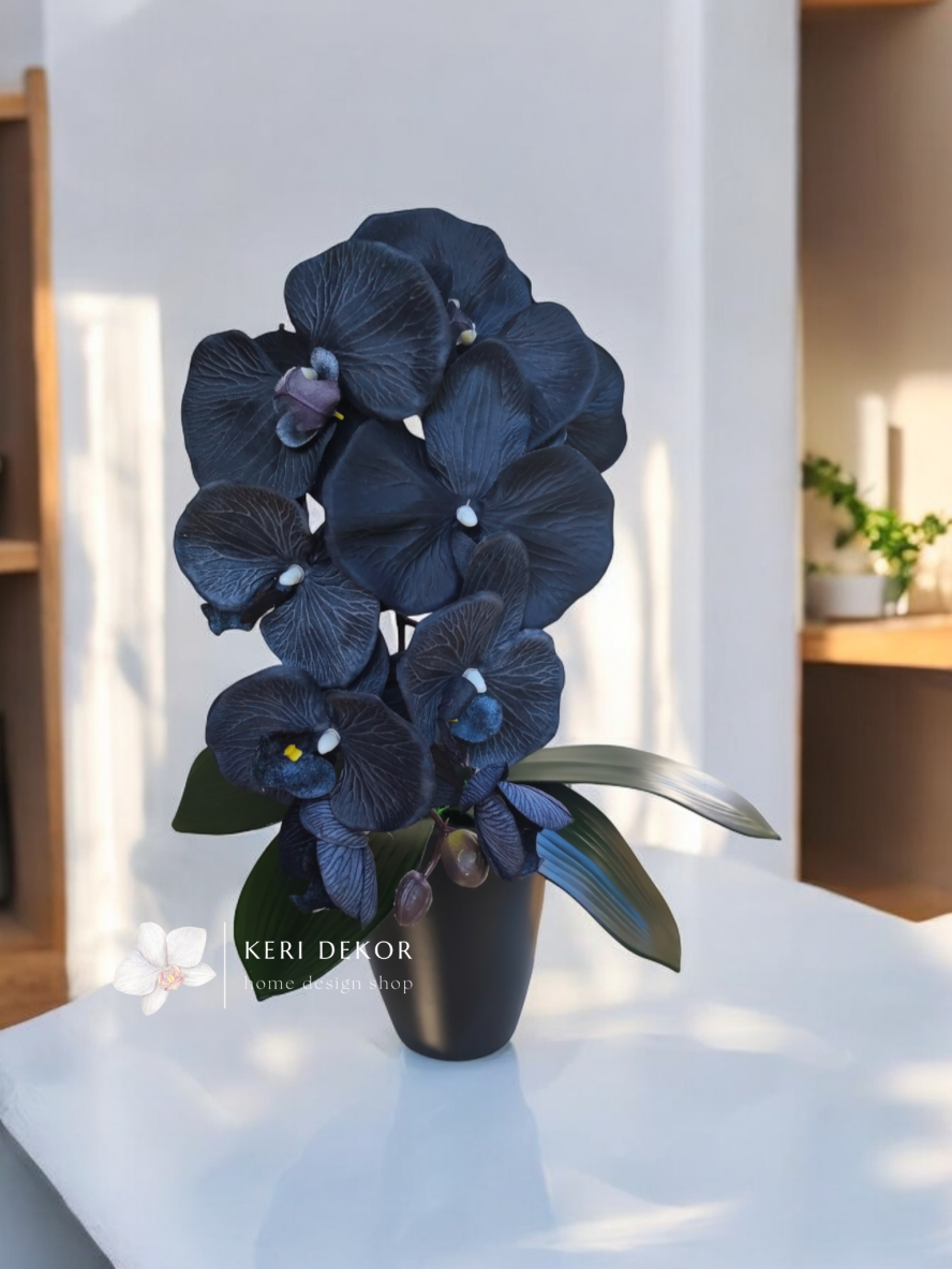 Gondozásmentes orchidea real touch real touch orchidea művirág műorchidea handmade flowers dekor homedekor homedecor lakberendezés otthondekor dekoráció ajándék buxus asztaldísz kopogtató ajtódísz ünnep karácsony húsvét anyáknapja születésnap névnap Keridekor