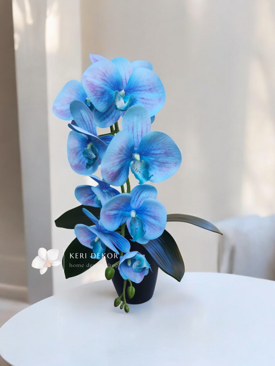 Gondozásmentes orchidea real touch real touch orchidea művirág műorchidea handmade flowers dekor homedekor homedecor lakberendezés otthondekor dekoráció ajándék buxus asztaldísz kopogtató ajtódísz ünnep karácsony húsvét anyáknapja születésnap névnap Keridekor