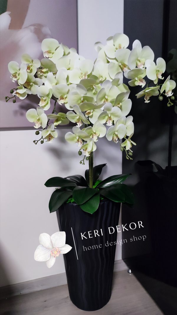 Gondozásmentes orchidea real touch real touch orchidea művirág műorchidea handmade flowers dekor homedekor homedecor lakberendezés otthondekor dekoráció ajándék buxus asztaldísz kopogtató ajtódísz ünnep karácsony húsvét anyáknapja születésnap névnap Keridekor