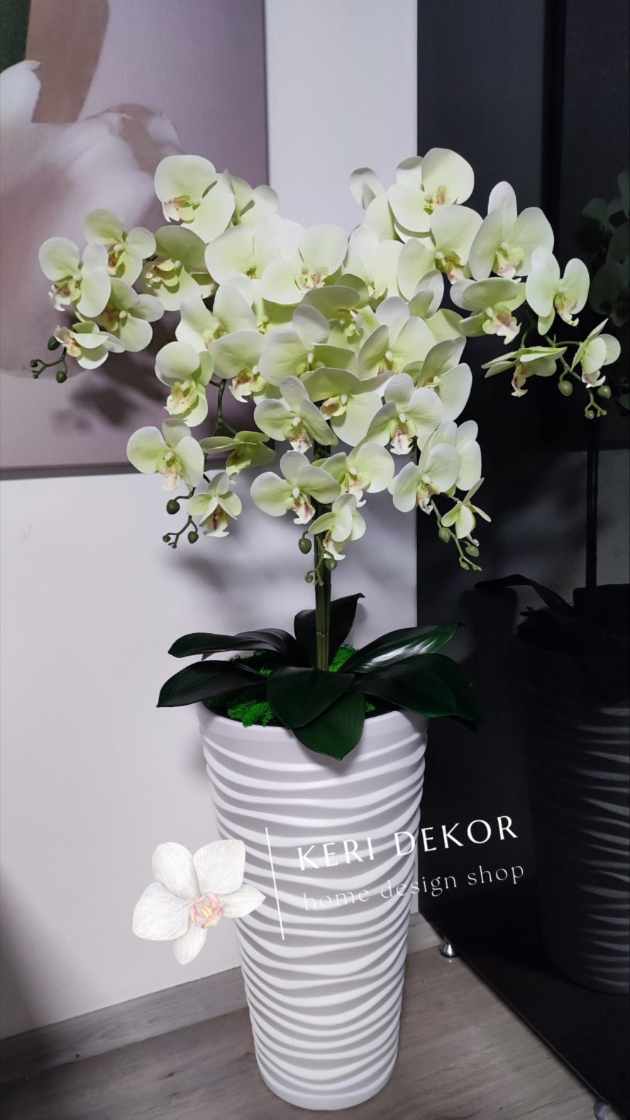 Gondozásmentes orchidea real touch real touch orchidea művirág műorchidea handmade flowers dekor homedekor homedecor lakberendezés otthondekor dekoráció ajándék buxus asztaldísz kopogtató ajtódísz ünnep karácsony húsvét anyáknapja születésnap névnap Keridekor