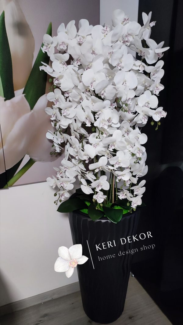 Gondozásmentes orchidea real touch real touch orchidea művirág műorchidea handmade flowers dekor homedekor homedecor lakberendezés otthondekor dekoráció ajándék buxus asztaldísz kopogtató ajtódísz ünnep karácsony húsvét anyáknapja születésnap névnap Keridekor