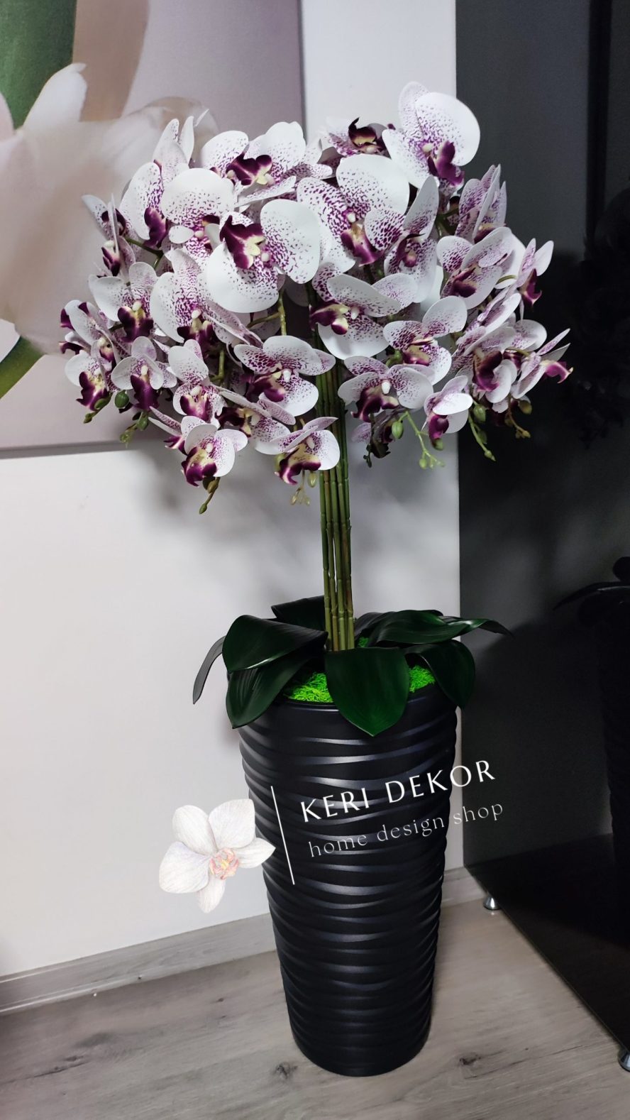 Gondozásmentes orchidea real touch real touch orchidea művirág műorchidea handmade flowers dekor homedekor homedecor lakberendezés otthondekor dekoráció ajándék buxus asztaldísz kopogtató ajtódísz ünnep karácsony húsvét anyáknapja születésnap névnap Keridekor