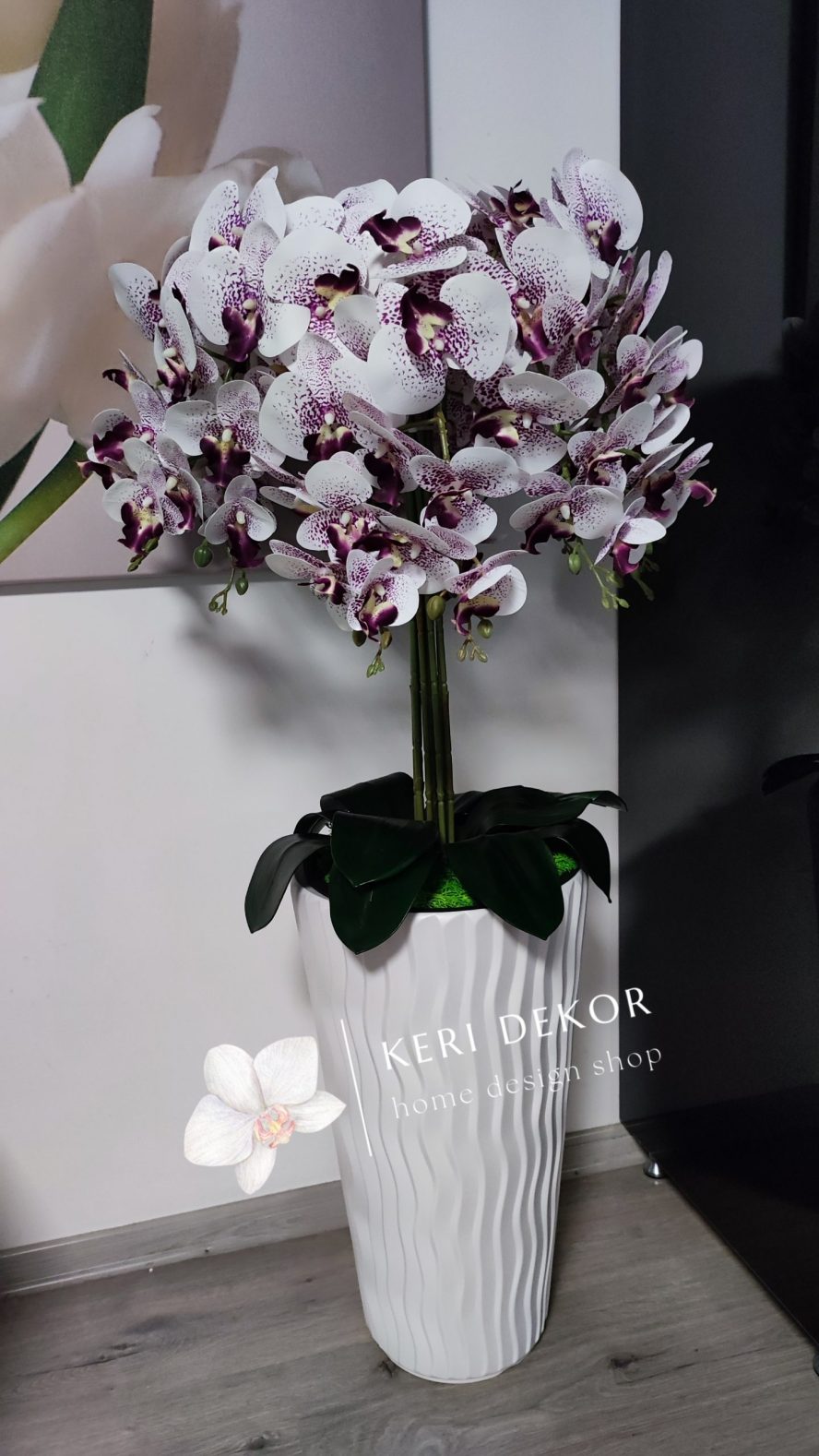 Gondozásmentes orchidea real touch real touch orchidea művirág műorchidea handmade flowers dekor homedekor homedecor lakberendezés otthondekor dekoráció ajándék buxus asztaldísz kopogtató ajtódísz ünnep karácsony húsvét anyáknapja születésnap névnap Keridekor