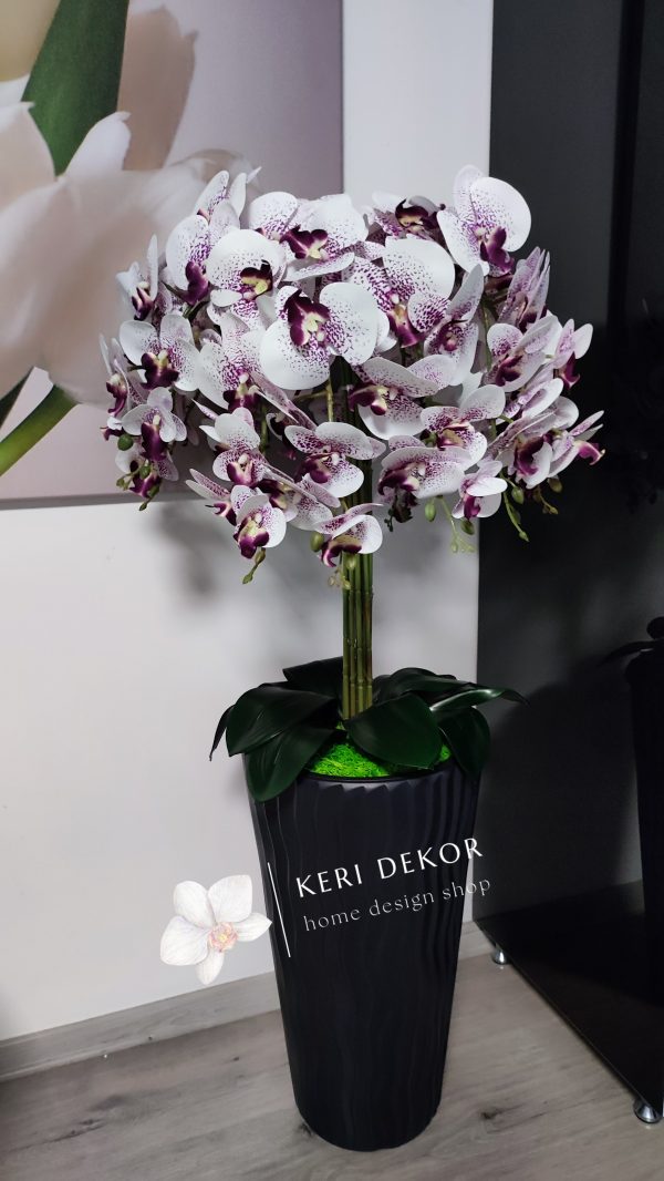 Gondozásmentes orchidea real touch real touch orchidea művirág műorchidea handmade flowers dekor homedekor homedecor lakberendezés otthondekor dekoráció ajándék buxus asztaldísz kopogtató ajtódísz ünnep karácsony húsvét anyáknapja születésnap névnap Keridekor