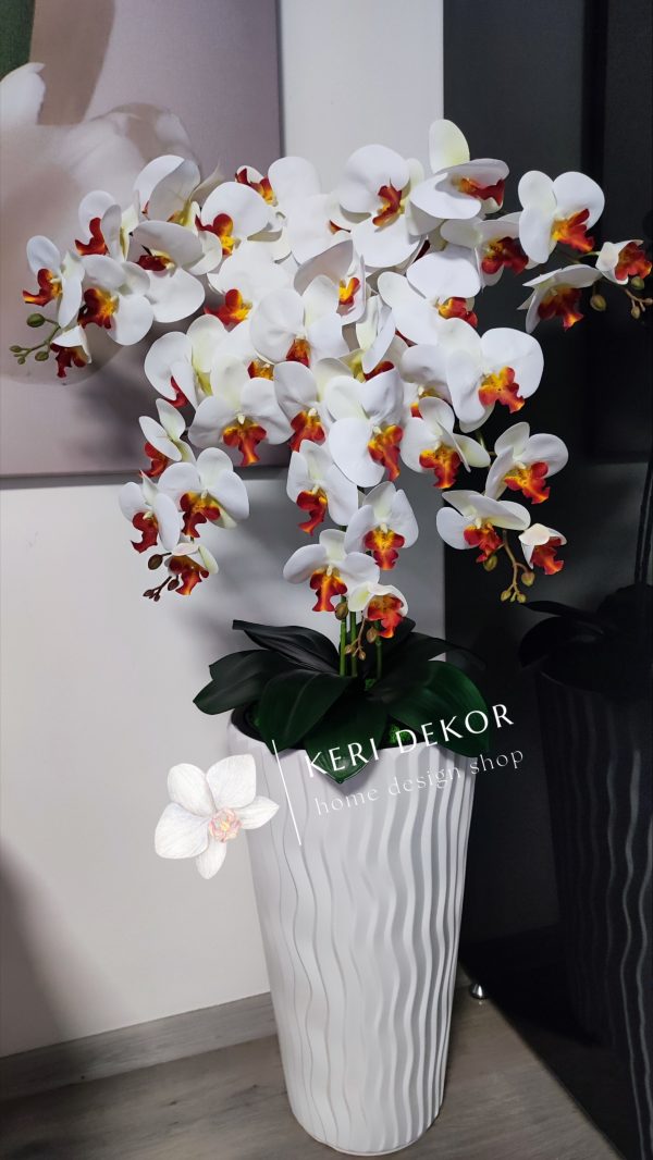 Gondozásmentes orchidea real touch real touch orchidea művirág műorchidea handmade flowers dekor homedekor homedecor lakberendezés otthondekor dekoráció ajándék buxus asztaldísz kopogtató ajtódísz ünnep karácsony húsvét anyáknapja születésnap névnap Keridekor