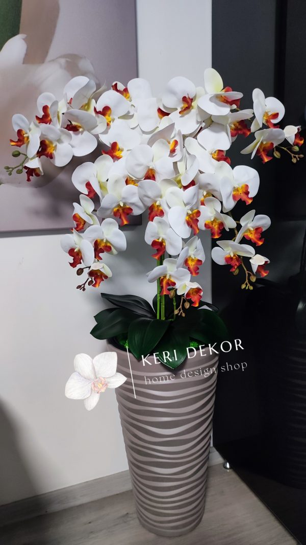 Gondozásmentes orchidea real touch real touch orchidea művirág műorchidea handmade flowers dekor homedekor homedecor lakberendezés otthondekor dekoráció ajándék buxus asztaldísz kopogtató ajtódísz ünnep karácsony húsvét anyáknapja születésnap névnap Keridekor