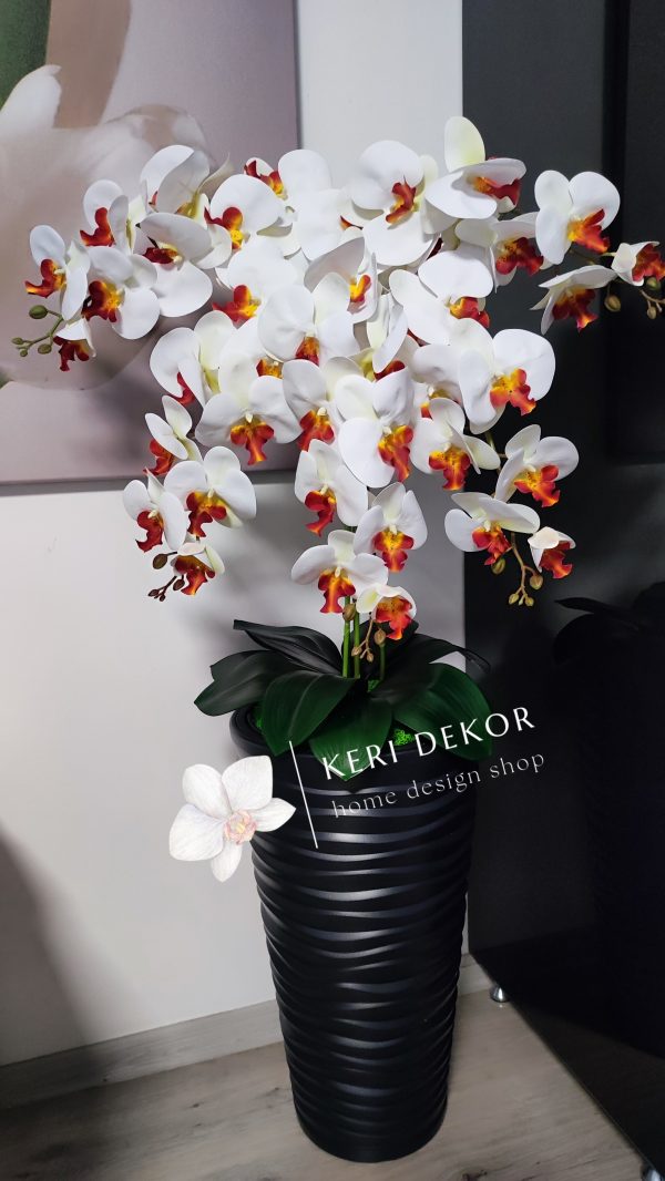 Gondozásmentes orchidea real touch real touch orchidea művirág műorchidea handmade flowers dekor homedekor homedecor lakberendezés otthondekor dekoráció ajándék buxus asztaldísz kopogtató ajtódísz ünnep karácsony húsvét anyáknapja születésnap névnap Keridekor