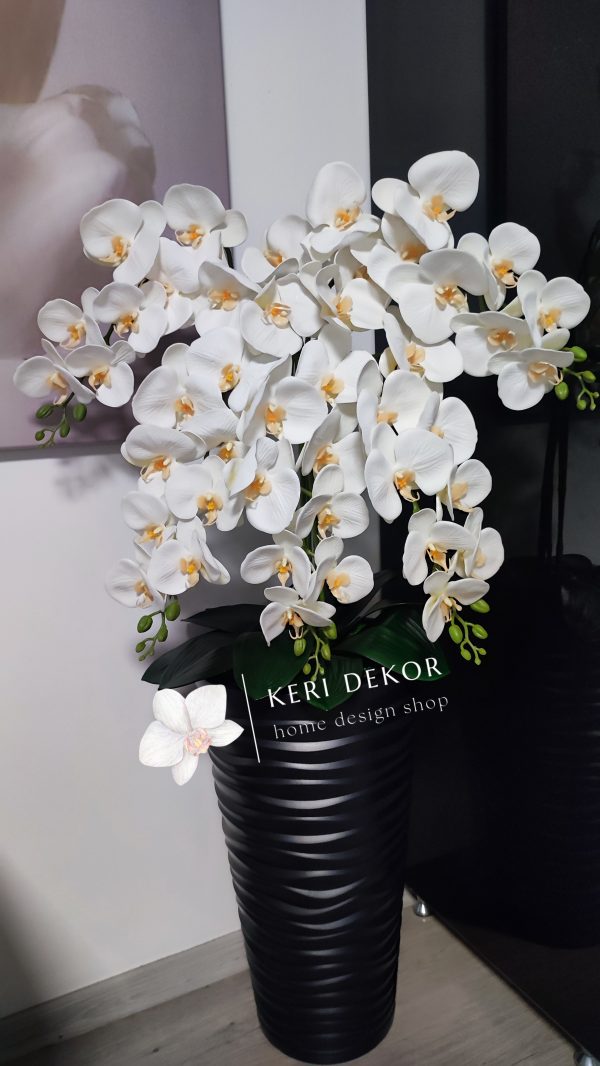 Gondozásmentes orchidea real touch real touch orchidea művirág műorchidea handmade flowers dekor homedekor homedecor lakberendezés otthondekor dekoráció ajándék buxus asztaldísz kopogtató ajtódísz ünnep karácsony húsvét anyáknapja születésnap névnap Keridekor