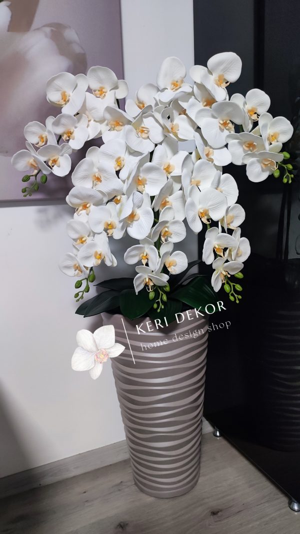 Gondozásmentes orchidea real touch real touch orchidea művirág műorchidea handmade flowers dekor homedekor homedecor lakberendezés otthondekor dekoráció ajándék buxus asztaldísz kopogtató ajtódísz ünnep karácsony húsvét anyáknapja születésnap névnap Keridekor